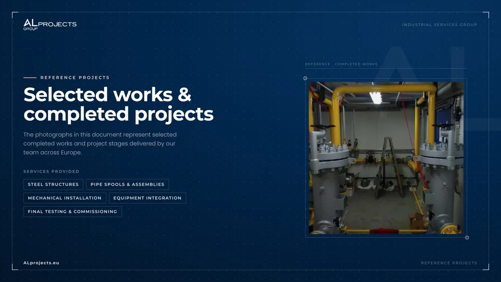 Titelseite der ALPROJECTS Referenzprojekte