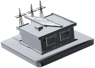 3D render of a renewable energy facility