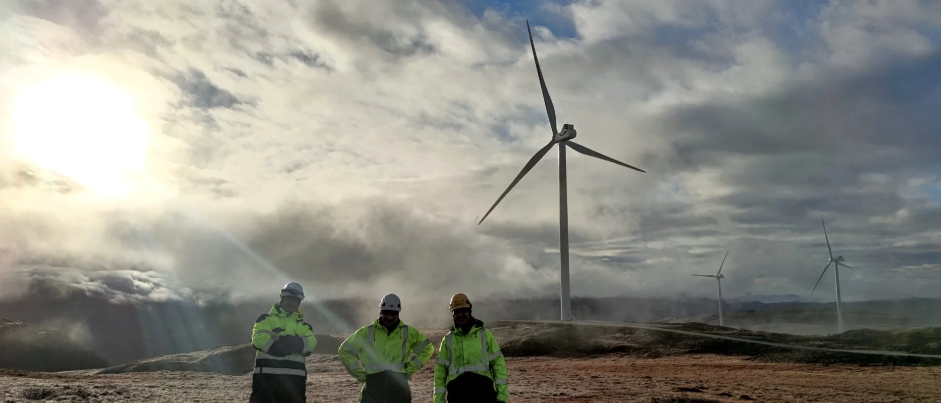 ALPROJECTS crew on a wind farm site